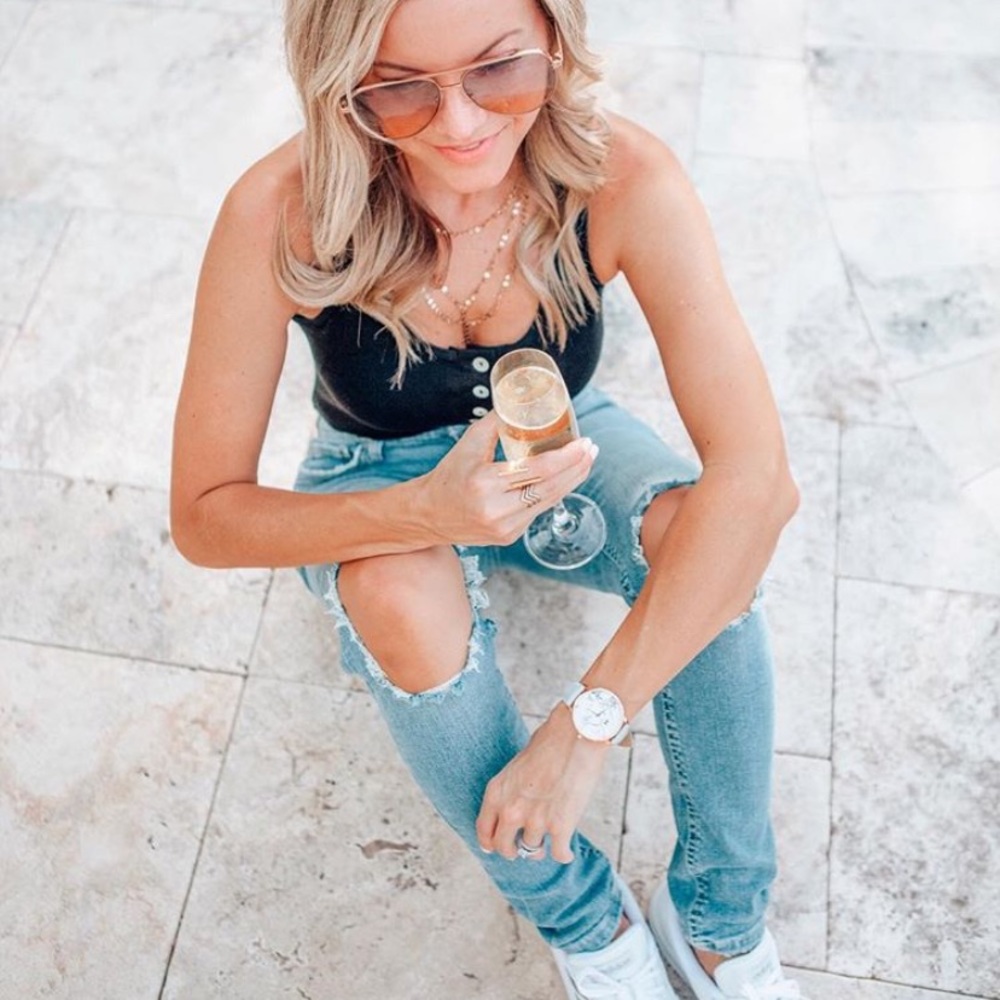 Free People Busted Knee Skinny Jeans like new